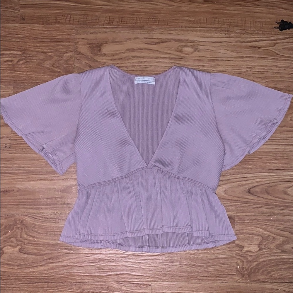Urban outfitters cropped purple top